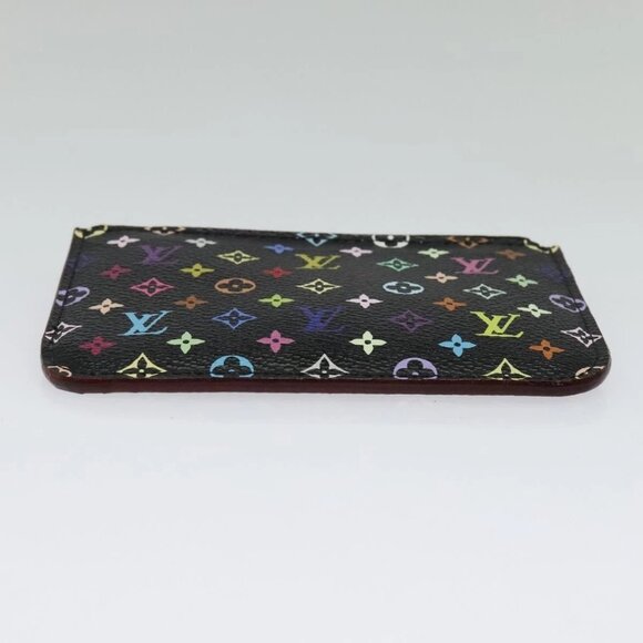 LOUIS VUITTON Multicolor Pochette ClesNM Coin Purse Black M60279 LV Auth 142349 - Picture 7 of 16